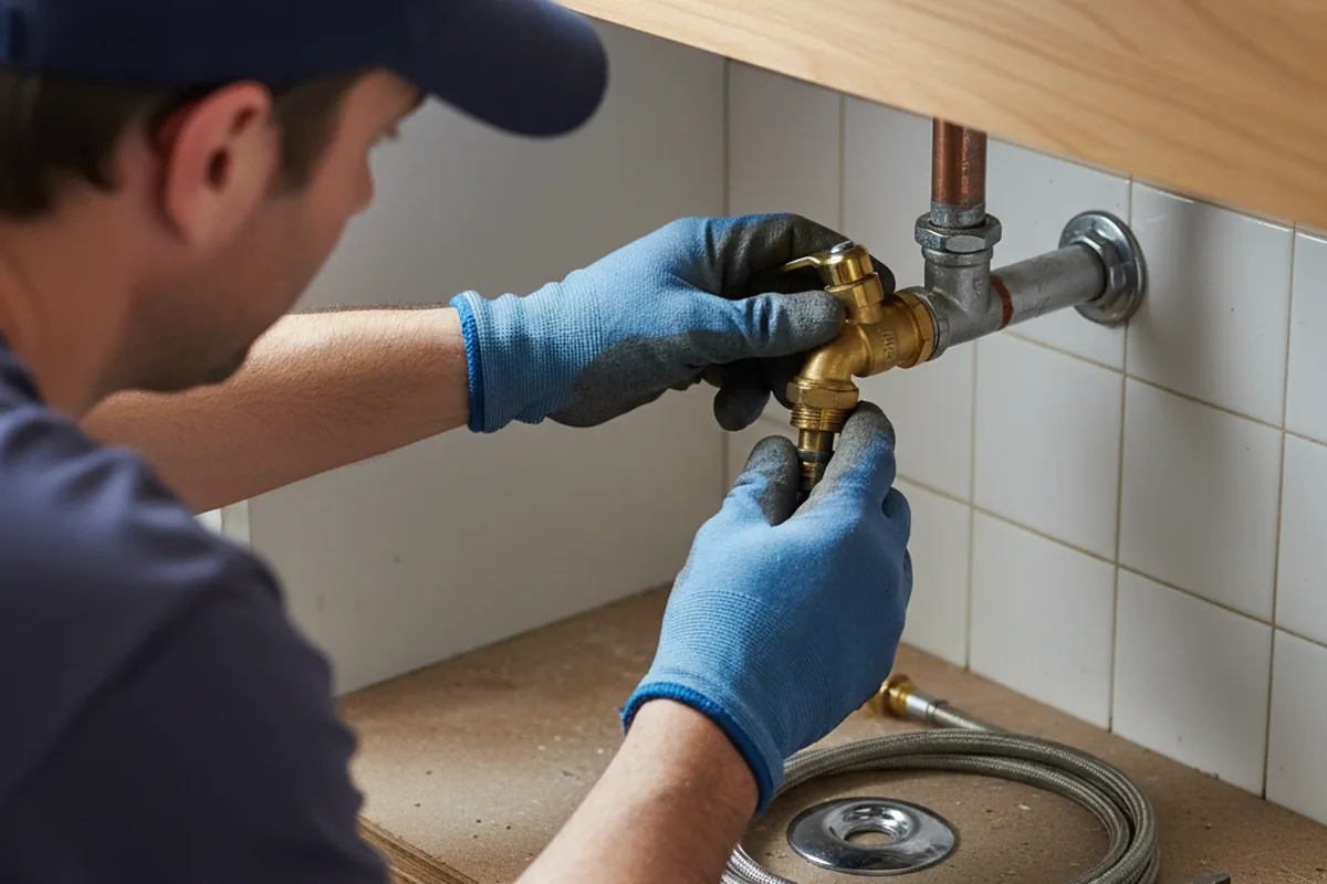 Shutoff valve and fitting work during Repiping in Cooleemee